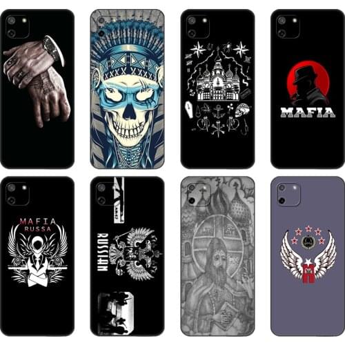 Black tpu Case For OPPO Realme C11 Case For Realme C 11 RealmeC11 Back RMX2185 Case Cover Bumper Russian Mafia