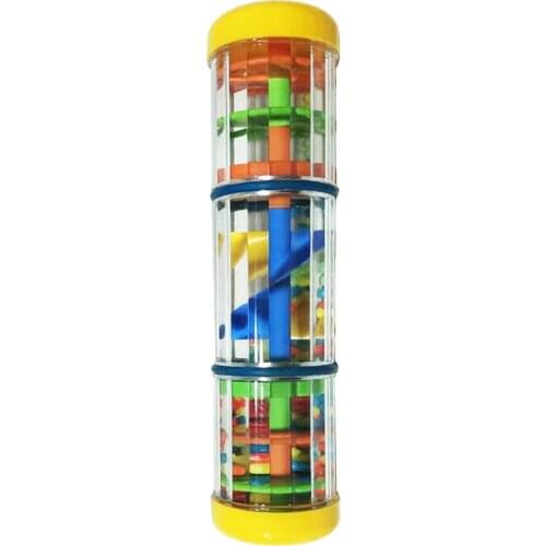 Toddlers Rattle Toy Plastic Sound Mini For Baby Sensory Early Learning Safe Rain Stick Rainmaker Shaker Education Auditory