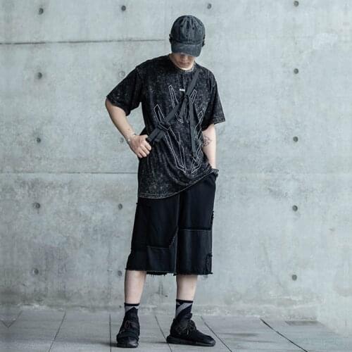 Enshadower 20ss Old wash structural cotton shorts streetwear punk casual