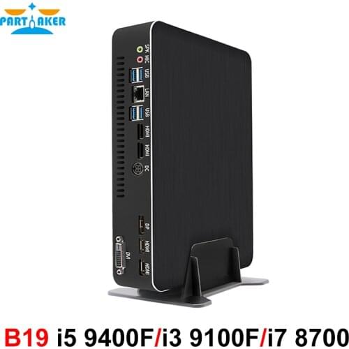 Mini Gaming PC I7 8700 i5 9400F i3 9100F GTX1050TI 4G Nvidia GPU Win10 Pro Barebone Nettop Linux Desktop Computer WiFi 2*HDMI2.0