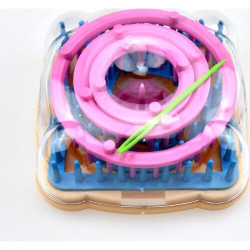 Hand knitted tools Woolen floral device Ornamental flower Knitted tools 6 PCS/ sets