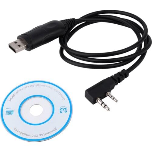 Original For Baofeng 2 Pins Plug USB Programming Cable for Walkie Talkie for UV-5R serise BF-888S Kenwood Radio Walkie Talkie