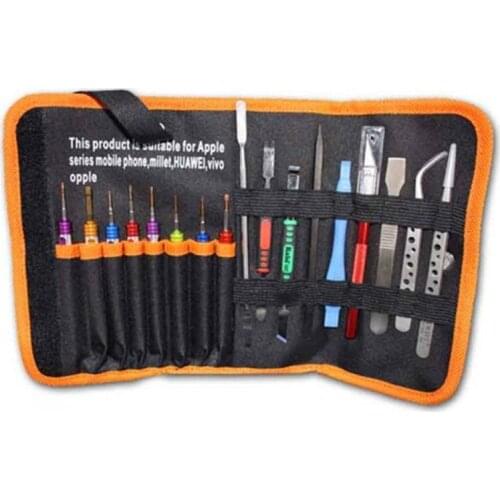Universal18 in 1 Screwdriver Tool Set Tweezer Spudger Phone Opening Tool Kit for iPhone 6 7 8 X XS iPad Repair Hand Tools