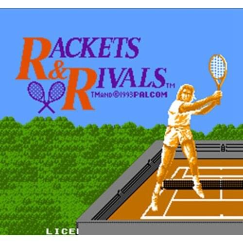 Rackets & Rivals 60 Pins English Version Game Cartridge for 8 Bit 60pin Game Console