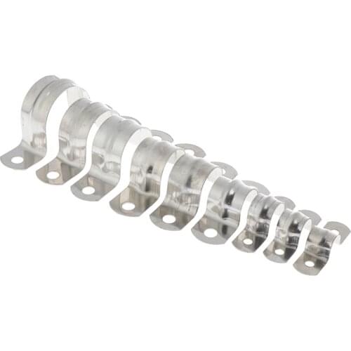 10Pcs 10mm-32mm U Shaped Saddle Clamp Water Hose Tube Pipe Clips Water Filter