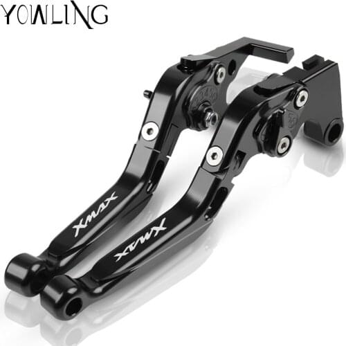 For Yamaha X MAX 125 200 250 400 2017 2018 XMAX Motorcycle CNC Adjustable Foldable Extendable Scooter brake Clutch lever X-MAX