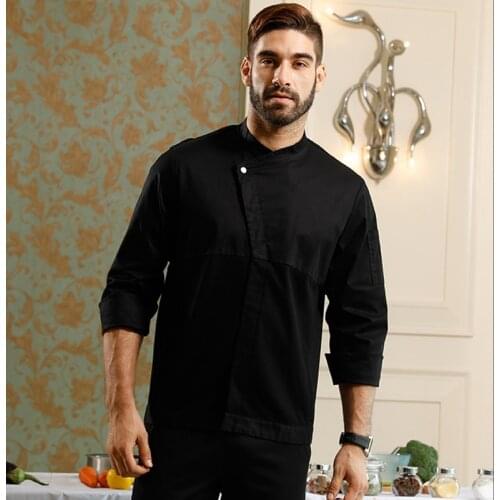 Food service chef shirt cotton Autumn long sleeve washable and breatable hotel and restaurant head chef uniform