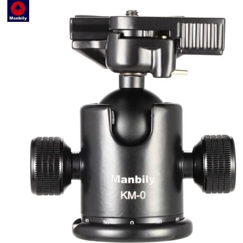 Manbily Aluminum Alloy Professional Camera Ball Head Tripod Head Ballhead Panoramic Sliding Rail Head Max Load Capacity 15kg