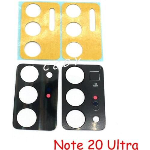 10pcs Rear Back Camera Glass Lens Cover For Samsung Galaxy Note 20 Ultra With Ahesive Sticker Replacement Parts