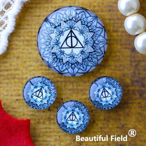 12mm 25mm 14mm 16mm 18mm 20mm Photo Glass Cabochons Round Cameo Set Handmade Settings Stone Magic AT1135