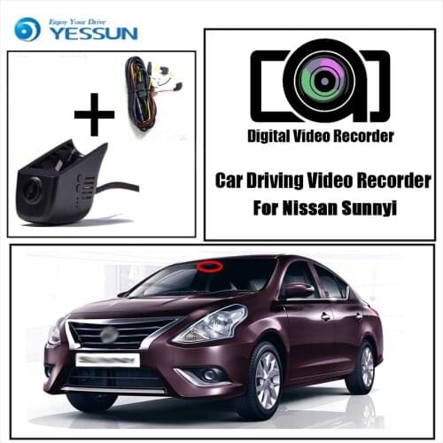YESSUN for Nissan Sunnyi Car Driving Video Recorder DVR Mini Wifi Camera FHD 1080P Dash Cam Original Style