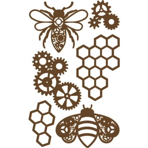 Steampunk Vintage Metal Cutting Dies Scrapbook Diary Decoration Stencil Embossing Template DIY Greeting Card Handmade 2021 NEW