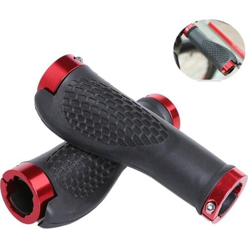 1 Pair Comfortable Durable Bicycle Handle Grip Rubber Anti-Slip Cycling Portable Handlebar Grip MTB Accessories