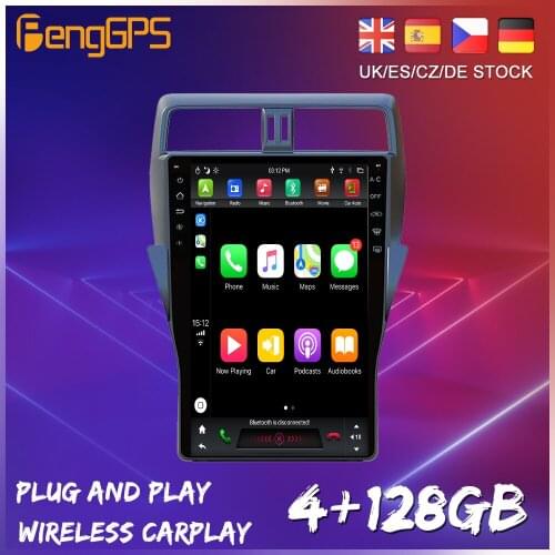 128G Android 9.0 Tesla Style Vertical Screen For Toyota Land Cruiser Prado 150 2018 Car Radio Multimedia Video Player Navigation