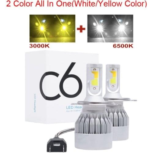 2PCS Car Headlight H4 H7 LED Mini Lamp H1 LED Bulbs H3 H11 Headlamp Kit 9005 HB3 9006 HB4 For Auto 12V Fog Lights 6500K 8000LM