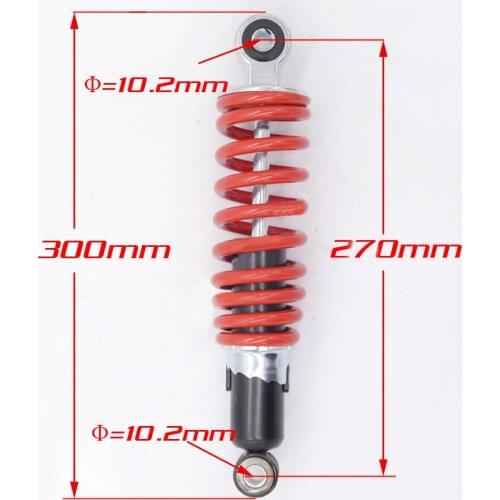 270mm Rear Suspension Shock Absorber Fit For China 50cc 90cc 70cc 125cc Kids Mini atv quad bike go kart scooter golf cart parts