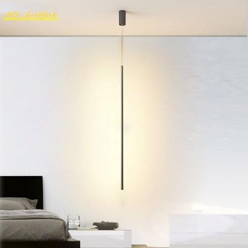 Nordic Aluminum Chandelier Modern Pendant Lights Lighting Loft Bedroom Bedside Decor Dimmable Pendant Lamp Kitchen Hanging Lamps