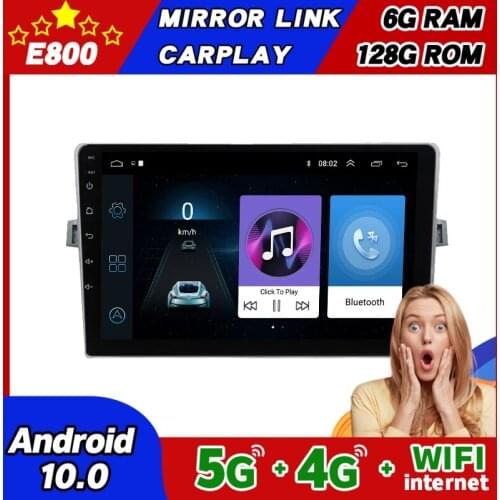 NEW 6GB Ram 128GB Rom 9 Inch 2Din Car Radio Android 10.0 Multimedia Player Autoradio Bluetooth Stereo For Toyota Verso 2009 2018