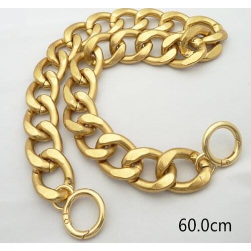 2.7cm More Width Baguette Bag Chain Handbag Chain Replacement Accessories Shoulder Bag Parts Pearl White Bead High Quality Gold
