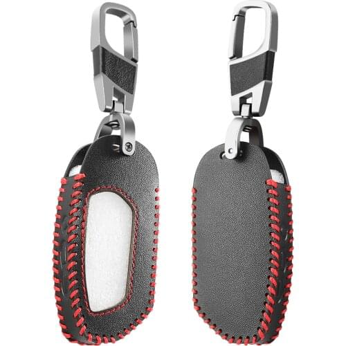 For Russia Version 2 Way LCD Remote Alarm DXL4950 Leather Case for Pandora DX-90BT DX-91Lora Two Way Car Remote Cover