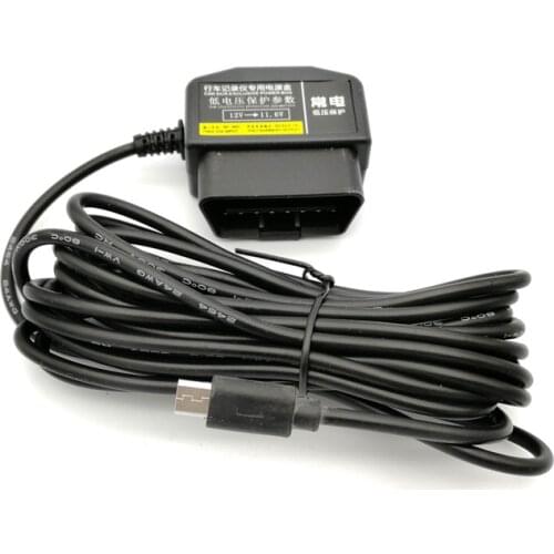 OBDII Charging Cable Micro USB or Mini USB Power Adapter 16Pin OBD2 Connector Direct Charge Cable