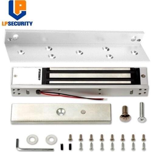 LPSECURITY with L bracket 280KG Magnetic lock 600LBS for access control system