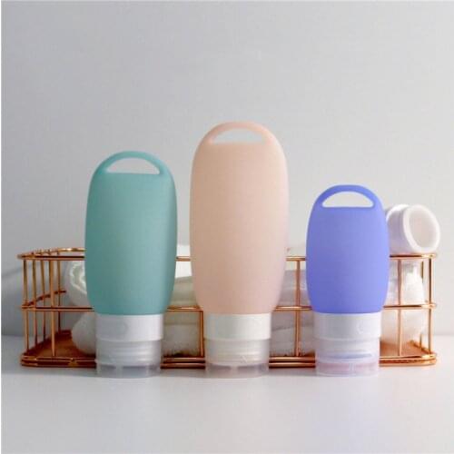 40ml/60ml Silicone Refillable Bottles Travel Cosmetics Bottles Mini Empty Container Queeze Travel Portable Extrusion Bottling