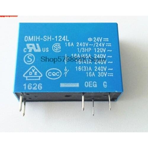 New original 10PCS/lot Relay OMIH-SH-112L OMIH-SS-112L 12V OMIH-SH-124L 24V OMIH-SH-112 OMIH-SH-124 5Pin 16A 240VAC