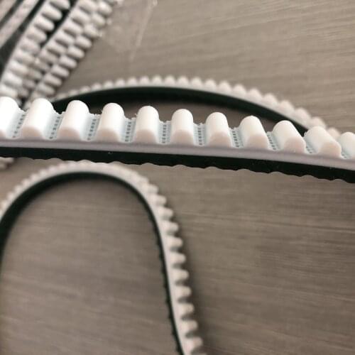 4PCS PU Open Belt with steel core 8M-15MM+ green pattern, Lenght 2200mm Timing belt customization