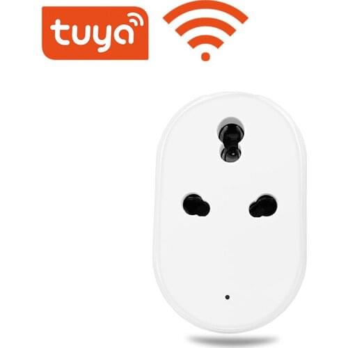 Tuay India South Africa 16A Smart WiFi Plug Tuya Alexa Google Assistant IFTTT USA UK Plug Voice Control Socket Outlet Smartlife