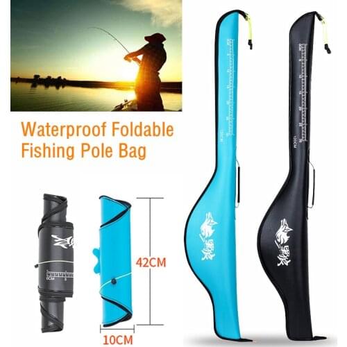 120CM Storage Fishing Bag EVA Waterproof Fishing Rod Foldable Storage Case Fishing Tackle Holder