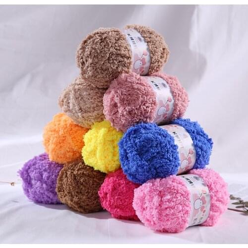 TPRPYN 1Pc=50g Woolen Thick Coral Velvet Yarn Soft Baby Yarn Hand Knitting Cashmere Yarn Crochet Thread Infant Blanket Sweater