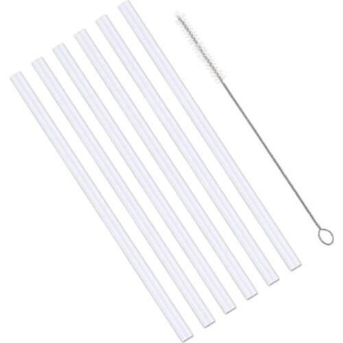 Drinking ​ Straw Straight Transparent Flexible Cleaning Brush ​ Replacement For Hydro Flask Bottle Plastic