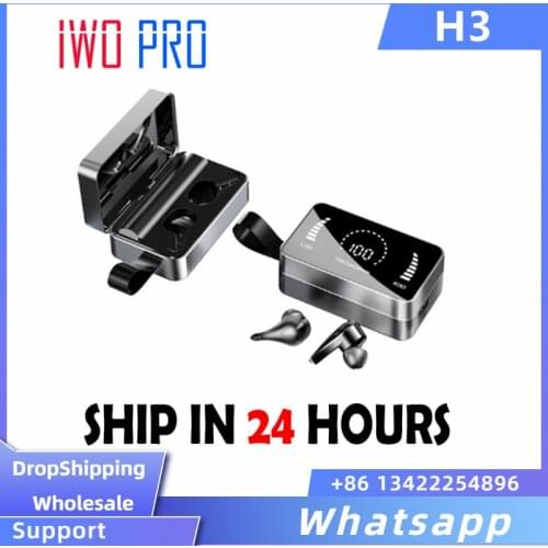 New H3 TWS Wireless Bluetooth Earphones 3500mAh Charging Box 9D Stereo Sports Waterproof Earbuds Headset For Huawei Xiaomi