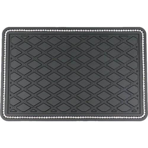 1 Pcs Universal Car PVC Anti-Slip Mat Ornament Cushion Non-slip Pad Dashboard Decoration Black
