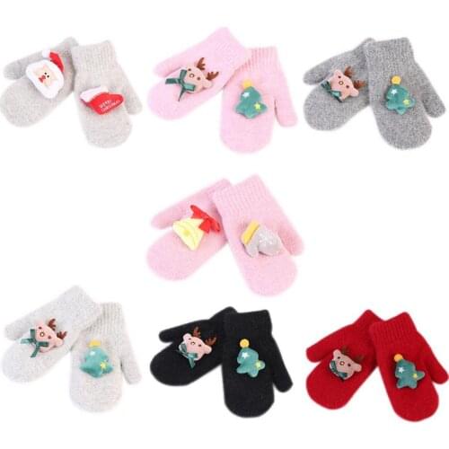 Fleece Lined Thickening Warm Soft Gloves for Children in Winter
