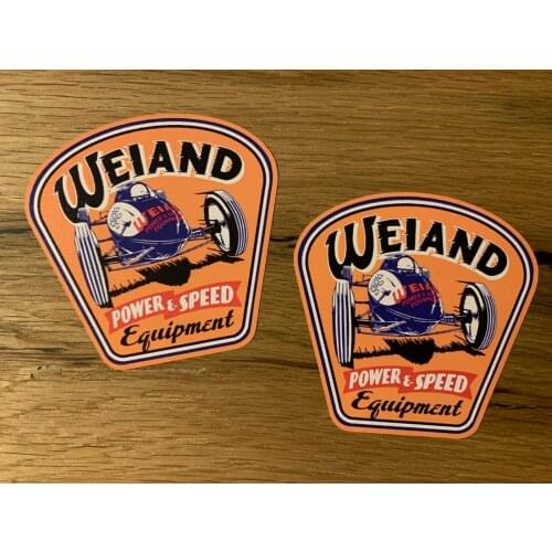 Vintage Aufkleber WEIAND Equipment Hot Rod Oldschool Sticker USA Kult V8 M076