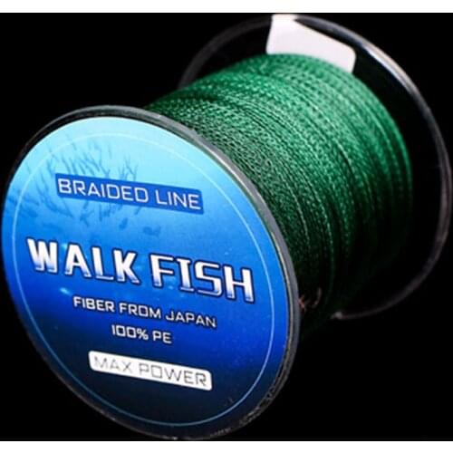 WALK FISH Brand 300M 330Yards PE Braided Fishing Line 4 stands 12LB 18LB 28LB 40LB 60LB 80LB 100LB Multifilament Fishing Line