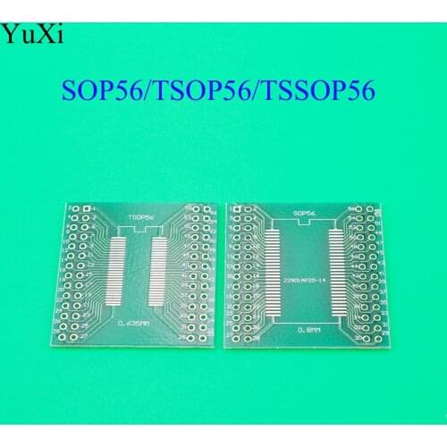 YuXi TSOPII TSSOP56 SOP56 conversion board 0.635mm / 0.8mm pitch SDRAM adapter board