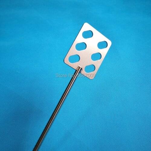 1pcs lab stainless steel square type blade paddle leaf-width 40mm 50mm 60mm 80mm impeller stirring blade with rod for sitrrer