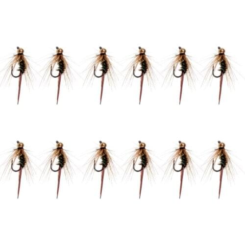 12 Pieces Fishing Flies Prince Nymph Fishing Lures Baits Artificial Baits Fish Hook Lures leurres de peche Senuelos de pesca