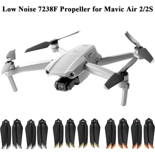 For Mavic Air 2 Accessory 7238 Low Noise Props 7238F Propellers for Mavic Air 2S Accessories