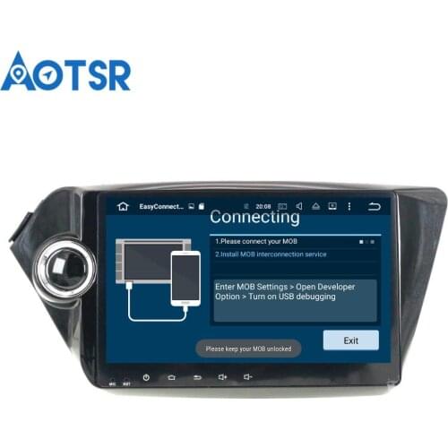 Aotsr Android 8.1 GPS navigation Car DVD Player For KIA K2 RIO 2010-2017 multimedia 1 din radio recorder WIFI Bluetooth stereo