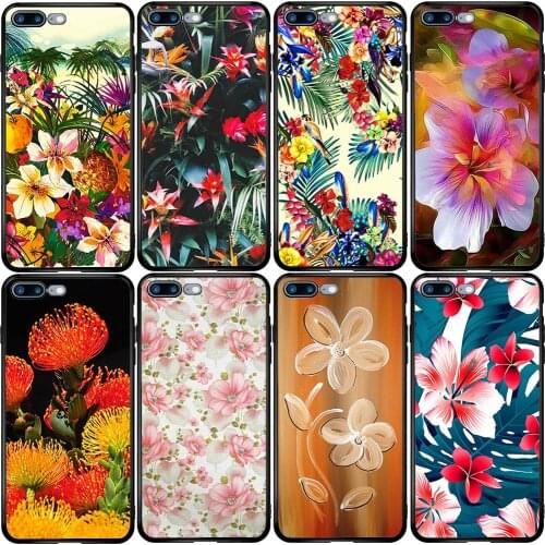 Phone Case for Xiaomi Redmi Note 9A 8 8T 7 6 7A 6A 5A 5 A1 A2 A3 Pro Max Plus Lite Tropical Flowers