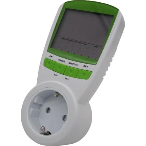 2pcs Digital wattmeter voltmeter portable Power Meter tester 230V 50Hz LCD Wattage Voltage Current Frequency Monitor Analyzer