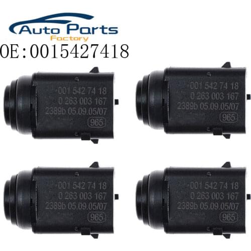 4 PCS Parking Distance PDC Sensor For Mercedes W203 W209 W210 W211 W220 W163 W168 W215 W 251 S203 C203 0015427418 0263003167