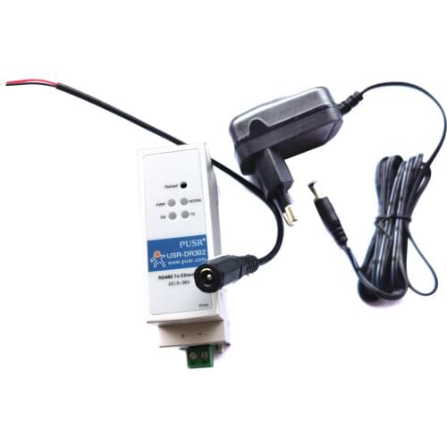 USR-DR302 DIN-Rail Modbus RS485 SERIAL port TO Ethernet Converter bidirectional transparent transmission between RS485 and RJ45