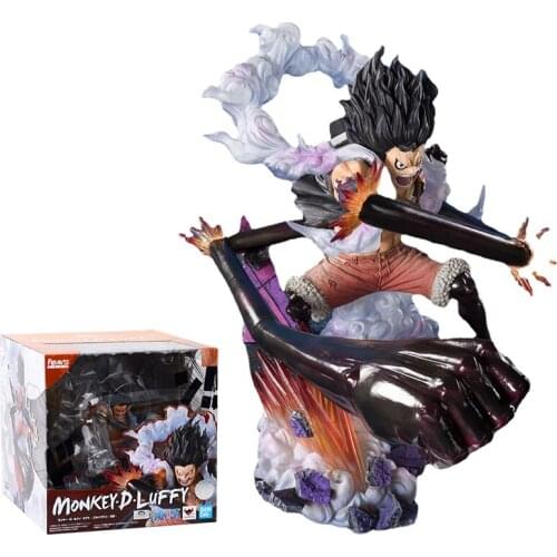 Bandai One Piece Figure Figuarts Zero 4th Gear Snakeman Luffy Genuine Model Action Toy Figure Ornaments Toys for Children