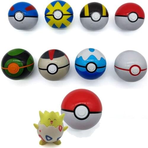 Original Pikachu Anime Figures Pokemon Poke Ball Room Figurine Decor Cute Toys Japanese Cartoon Action Figure Kids Birthday Gift