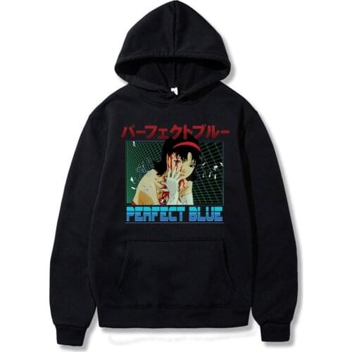 Hot Sale Couple Clothes Perfect Blue Junji Ito Anime Printed Four Season Hoodie Hip-pop Oversize High Quality Loose New Hoodies